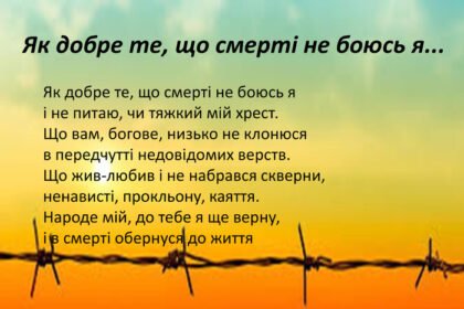 як добре те що смерті не боюсь я