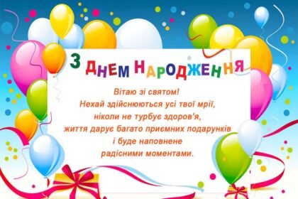 вітання з днем народженням